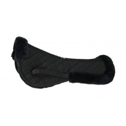 Saddlepad, Half, Fleece, Black