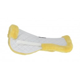 Saddlepad, Half, Fleece, White