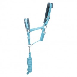 Headcollar Set, Pony, Sky Blue