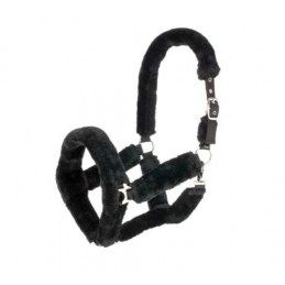 Headcollar, Fleece, Black, Cob