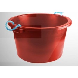 Bucket - Rope Handle Tub, RED